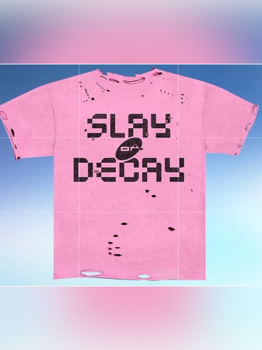 Katy Perry Collections Pink 'Slay or Decay' Distressed Tee from 2025 tour